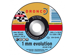 Отрезной круг по  металлу EVOLUTION 125х1х22 "DRONCO"